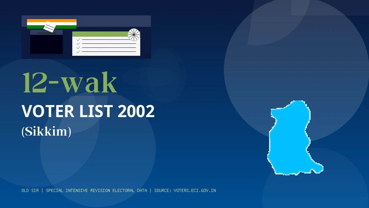 12-wak Voter List 2002 PDF Download Sikkim