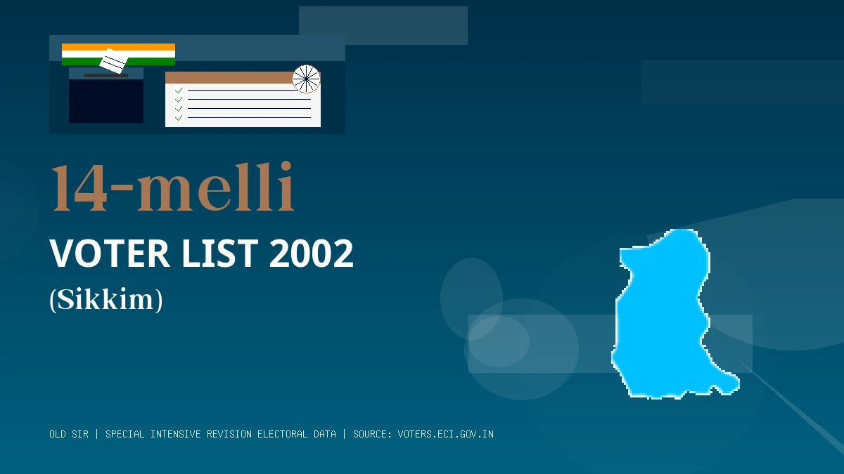 14-melli Voter List 2002 PDF Download Sikkim