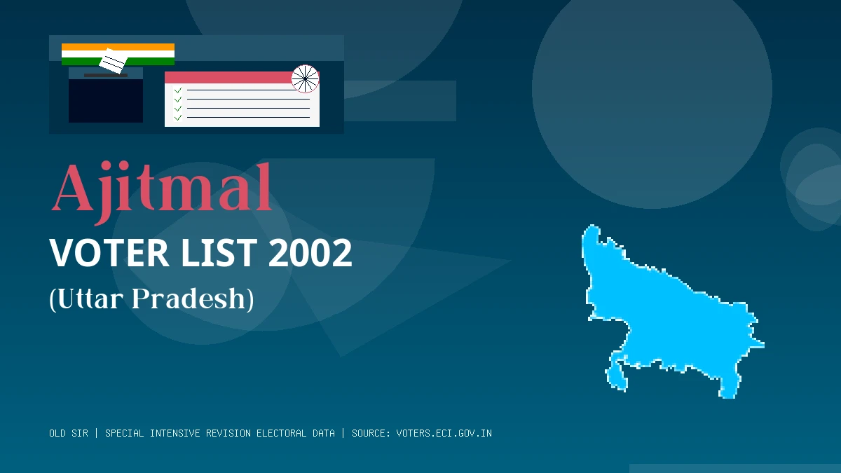 Ajitmal Voter List 2002 PDF Download Uttar Pradesh