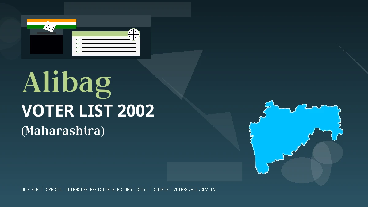 Alibag Voter List 2002 PDF Download Maharashtra