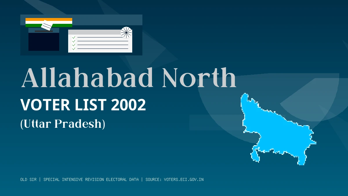 Allahabad North Voter List 2002 PDF Download Uttar Pradesh