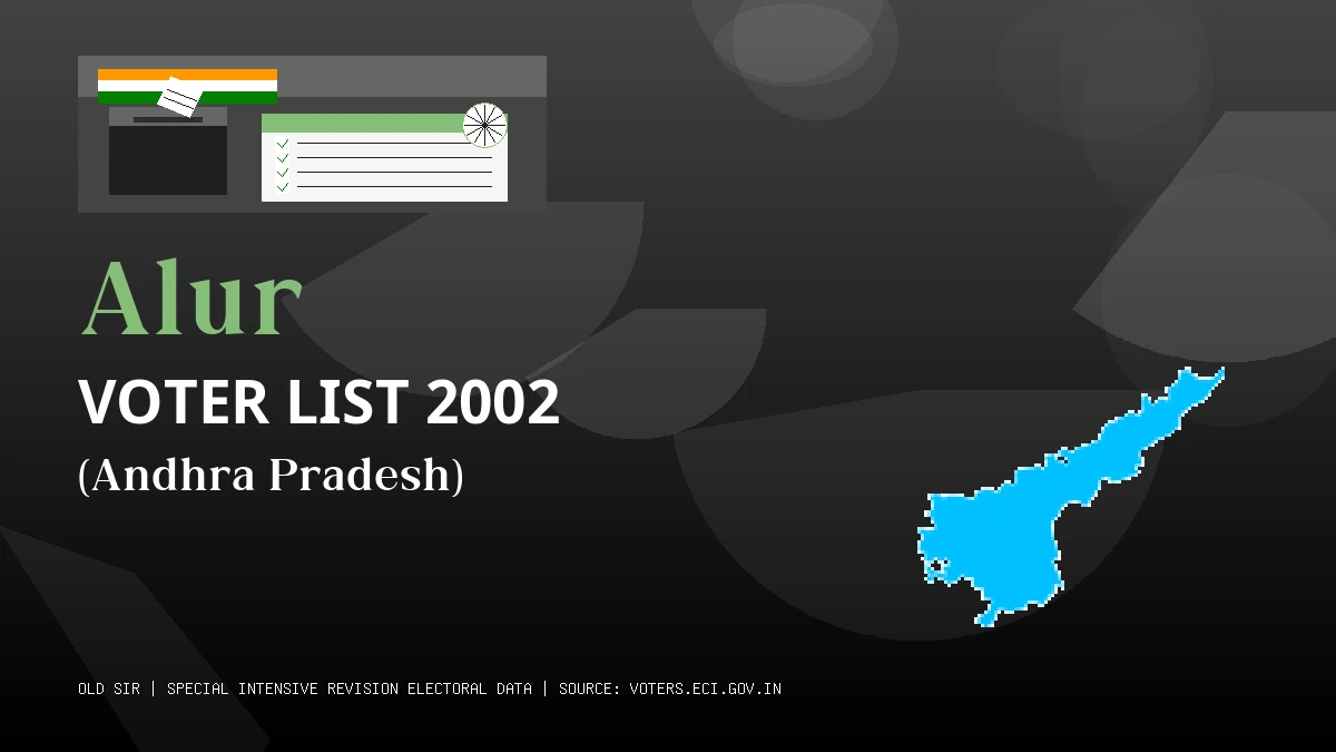 Alur Voter List 2002 PDF Download Andhra Pradesh