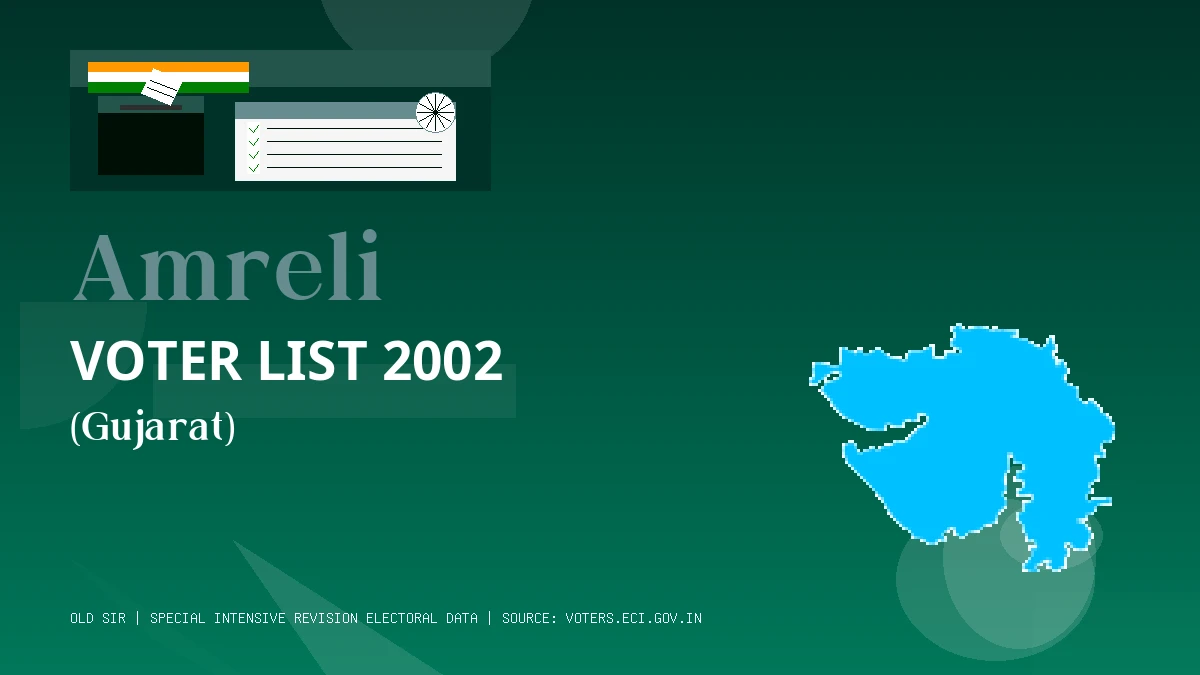 Amreli Voter List 2002 PDF Download Gujarat