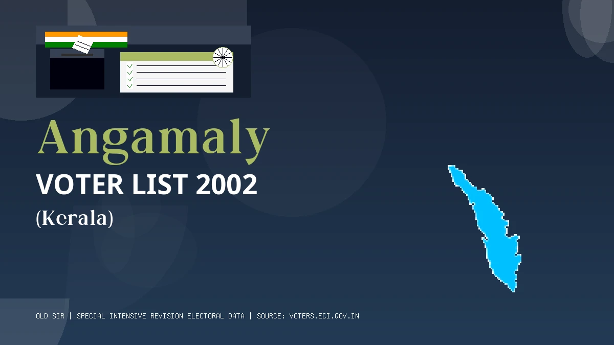 Angamaly Voter List 2002 PDF Download Kerala