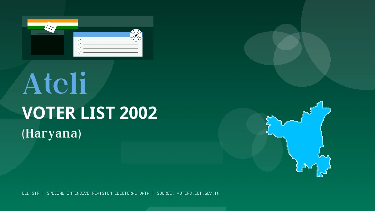 Ateli Voter List 2002 PDF Download Haryana
