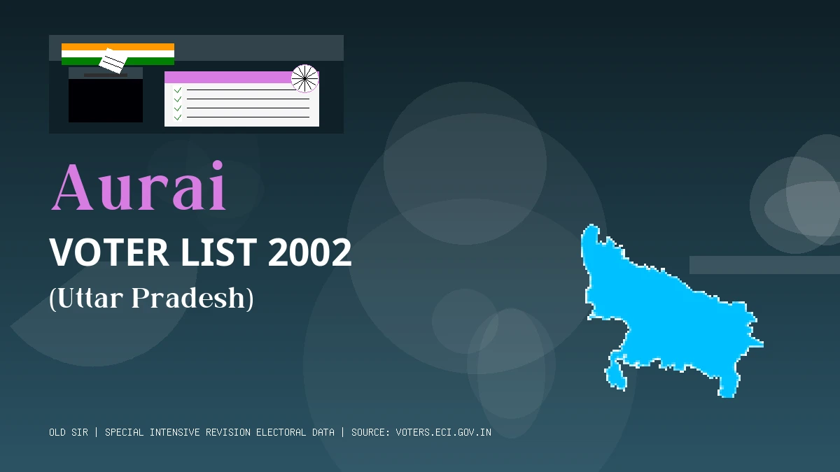 Aurai Voter List 2002 PDF Download Uttar Pradesh