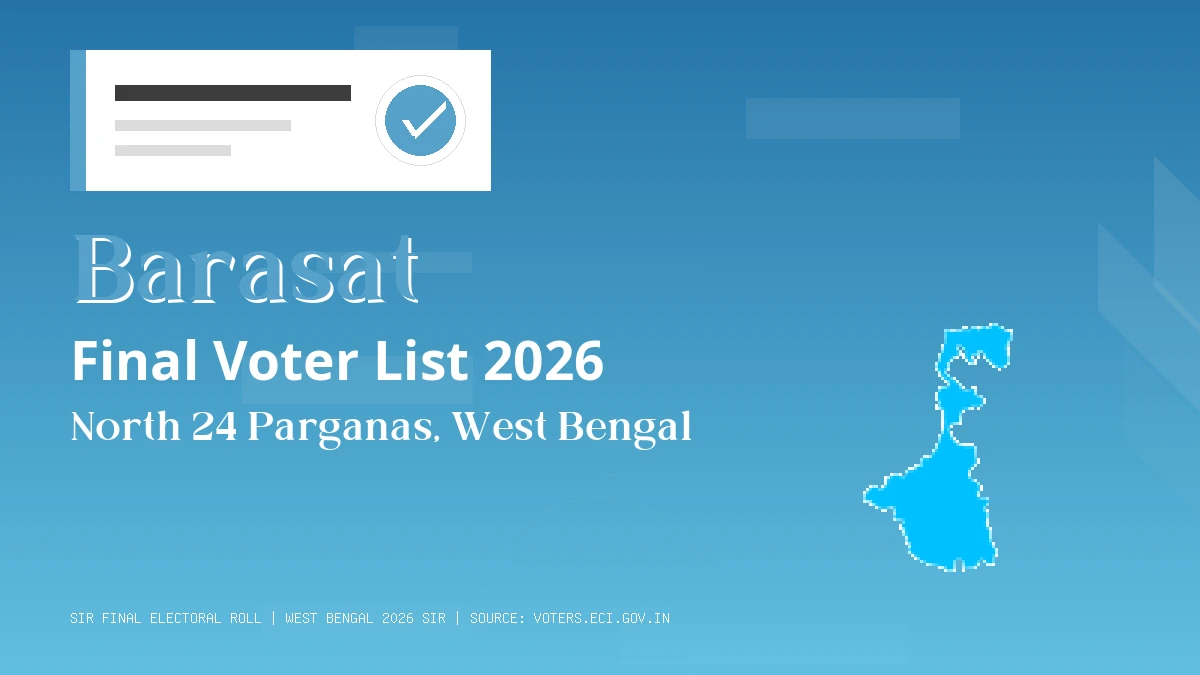 Barasat Final Voter List 2026 West Bengal
