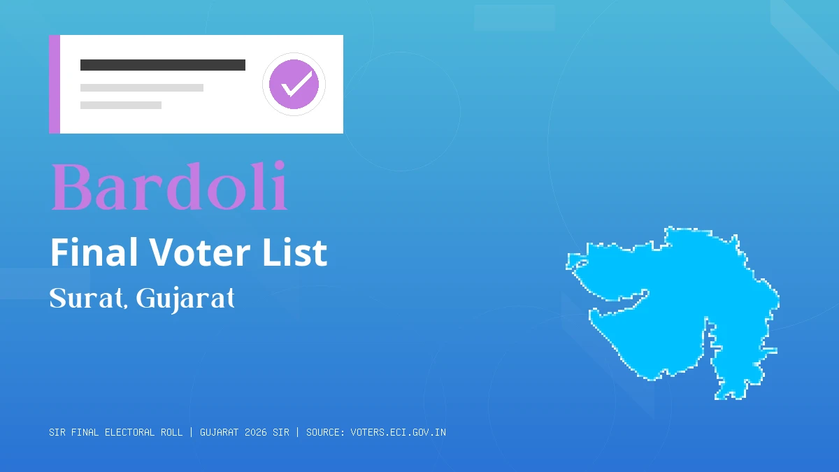 Bardoli Final Voter List Gujarat