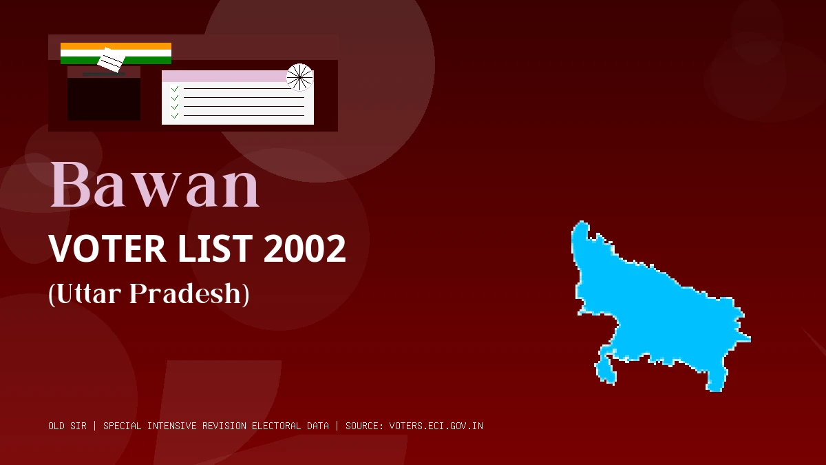 Bawan Voter List 2002 PDF Download Uttar Pradesh