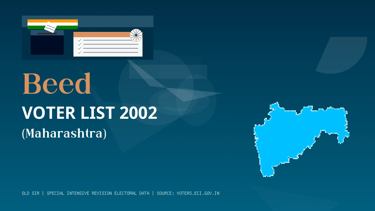 Beed Voter List 2002 PDF Download Maharashtra