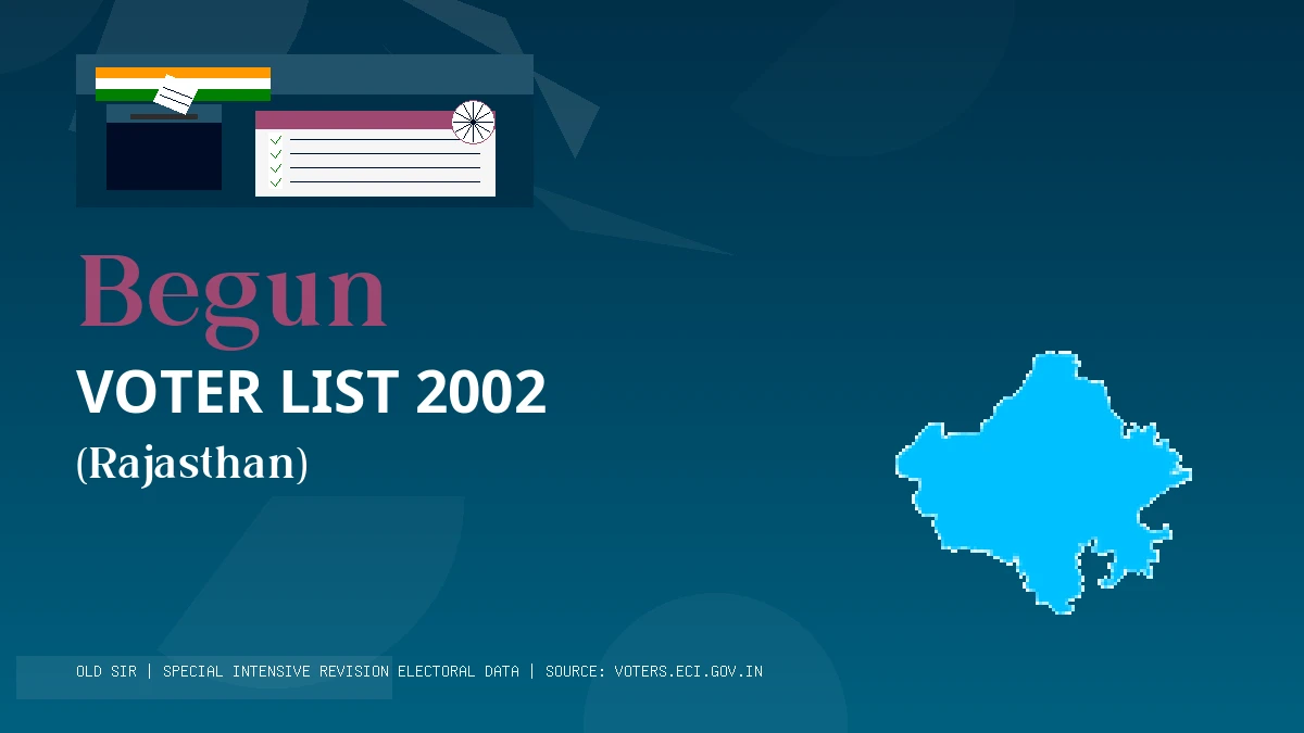 Begun Voter List 2002 PDF Download Rajasthan