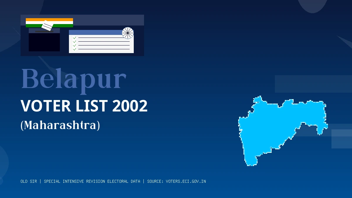 Belapur Voter List 2002 PDF Download Maharashtra