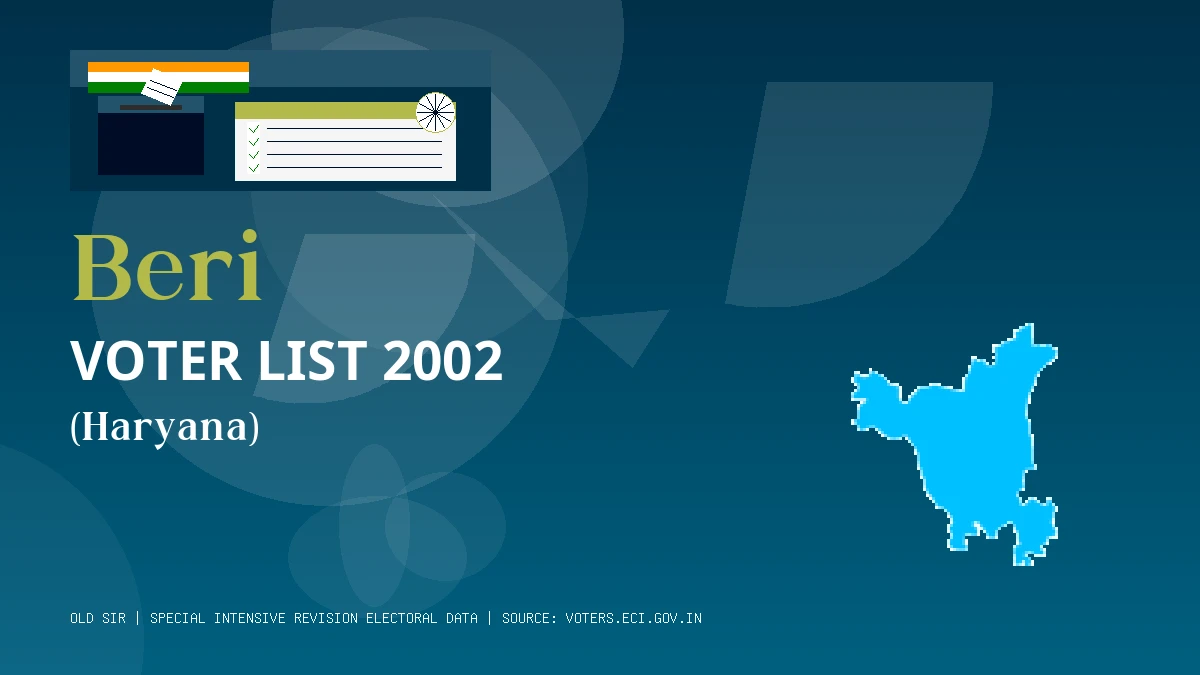 Beri Voter List 2002 PDF Download Haryana