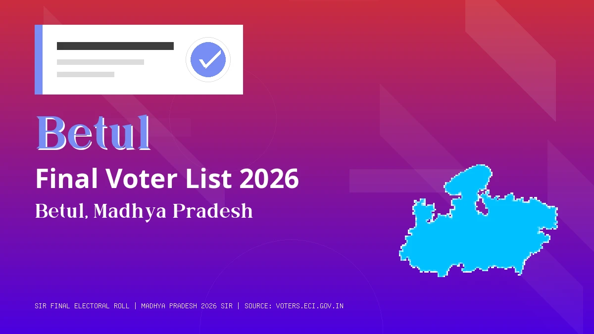 Betul Final Voter List 2026 Madhya Pradesh