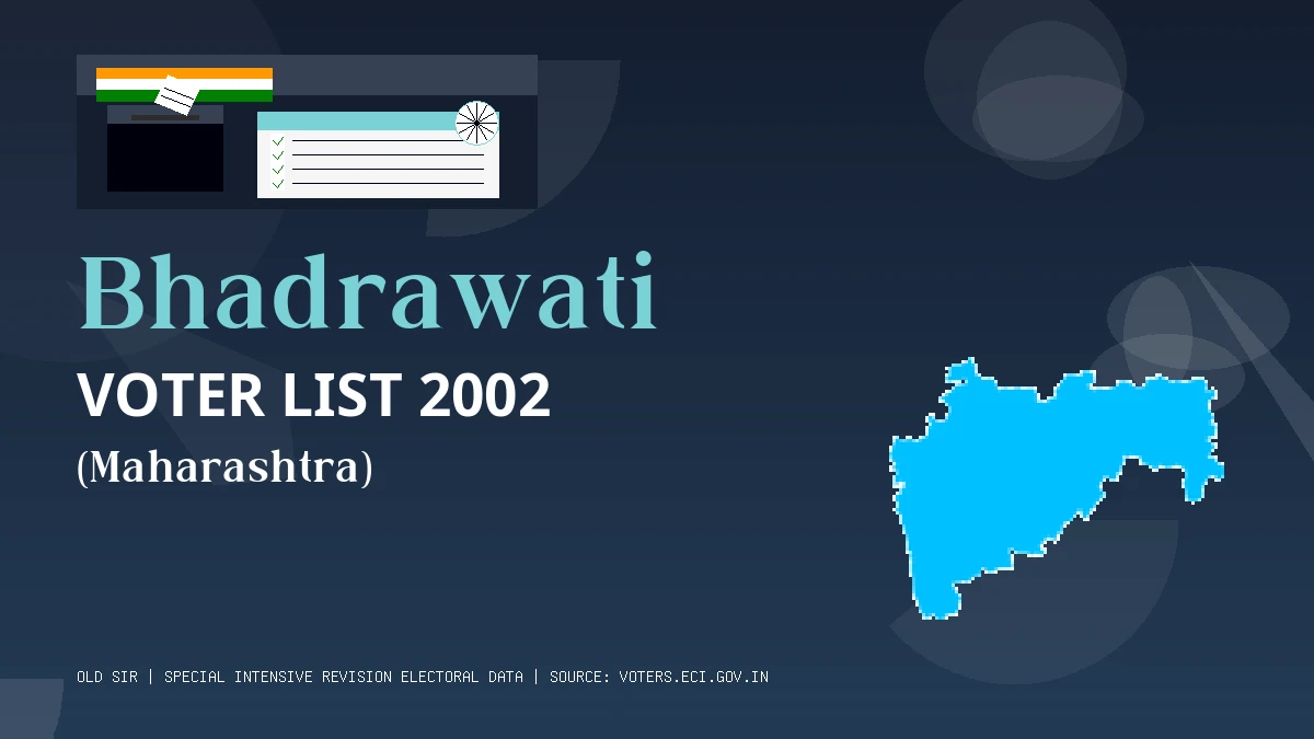 Bhadrawati Voter List 2002 PDF Download Maharashtra