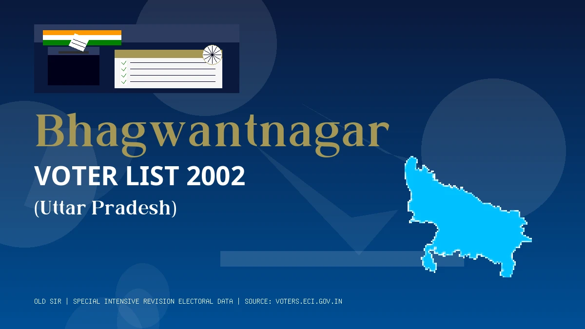 Bhagwantnagar Voter List 2002 PDF Download Uttar Pradesh