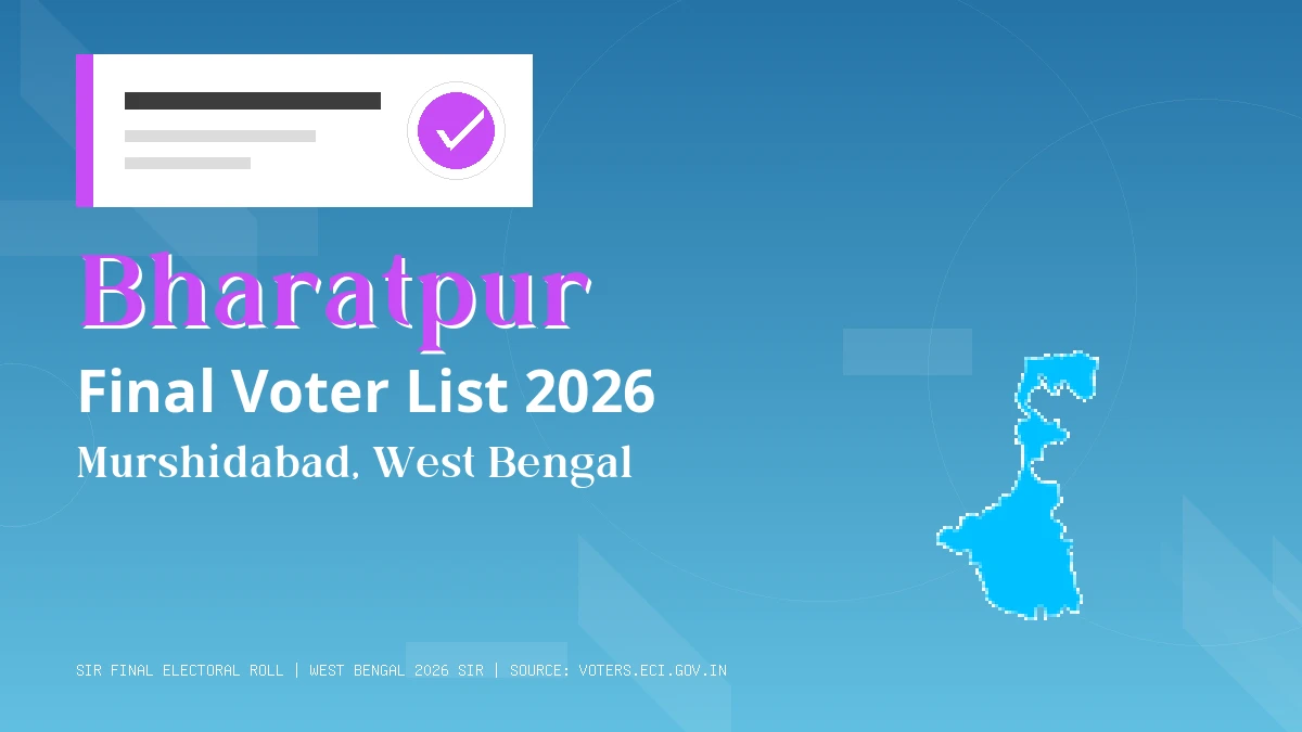 Bharatpur Final Voter List 2026 West Bengal