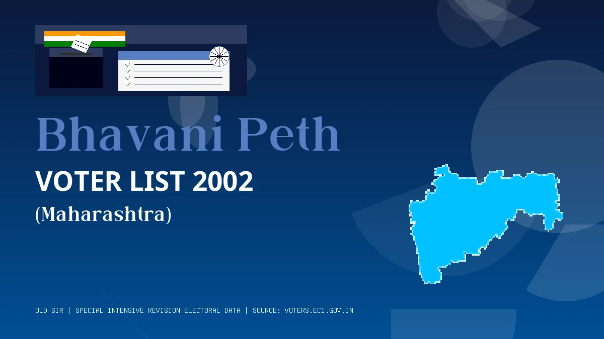 Bhavani Peth Voter List 2002 PDF Download Maharashtra