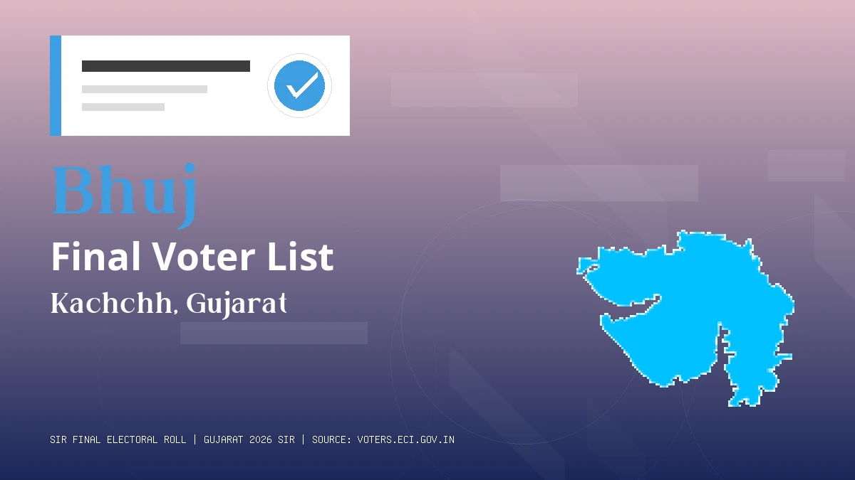 Bhuj Final Voter List Gujarat