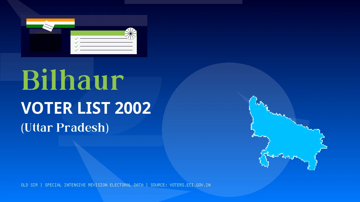 Bilhaur Voter List 2002 PDF Download Uttar Pradesh