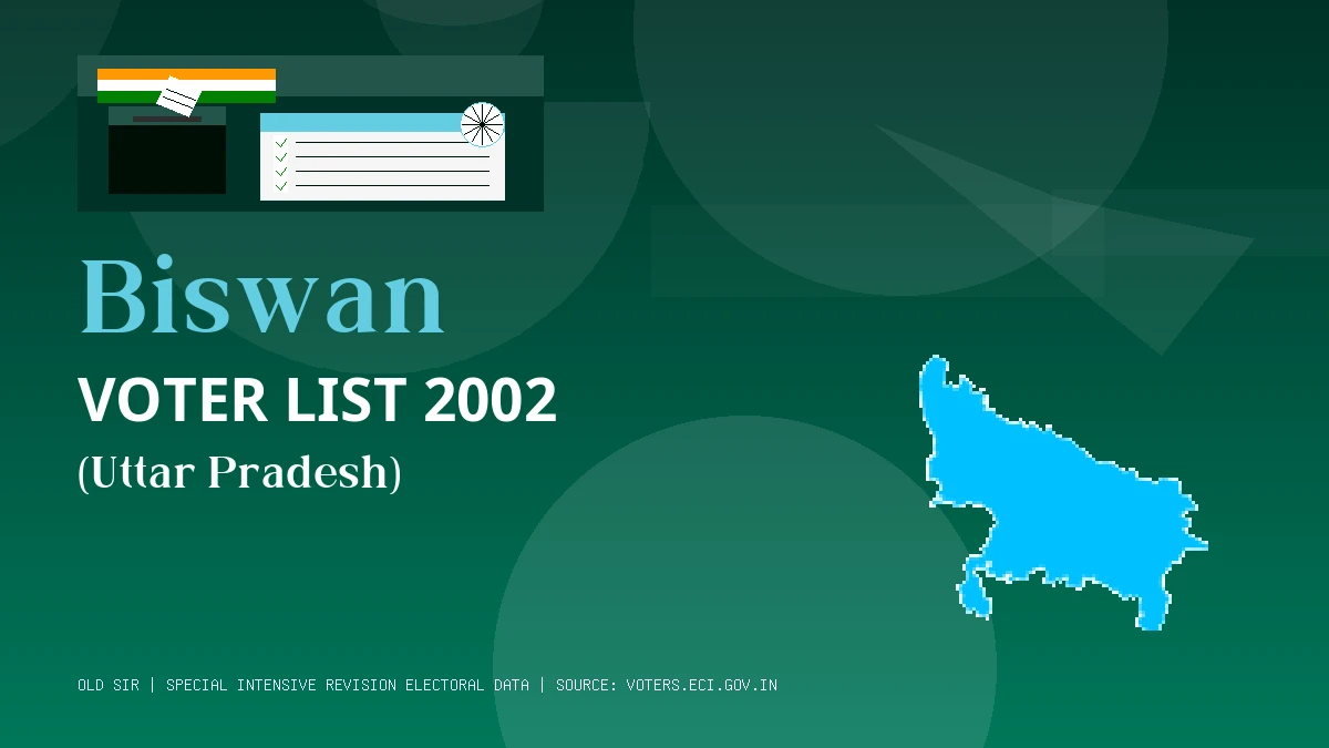 Biswan Voter List 2002 PDF Download Uttar Pradesh