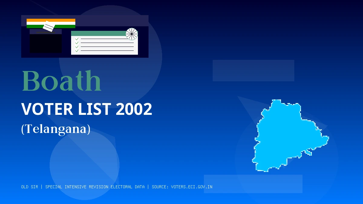 Boath Voter List 2002 PDF Download Telangana