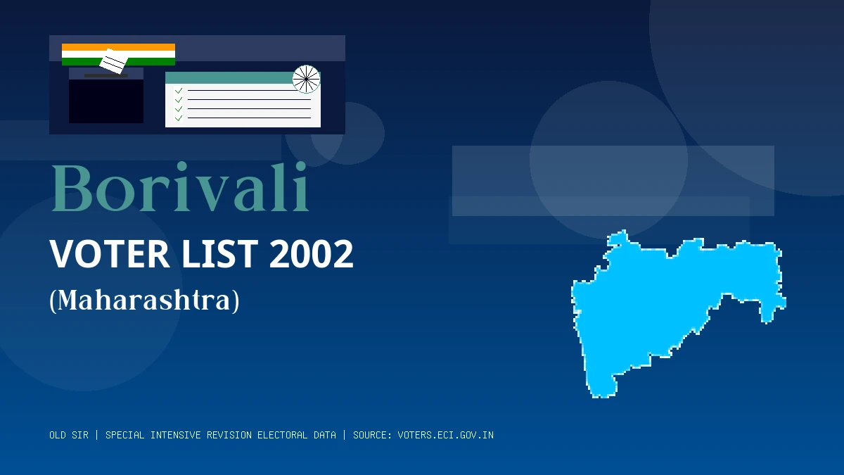 Borivali Voter List 2002 PDF Download Maharashtra