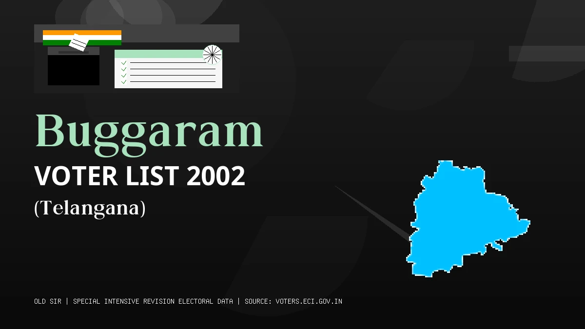 Buggaram Voter List 2002 PDF Download Telangana
