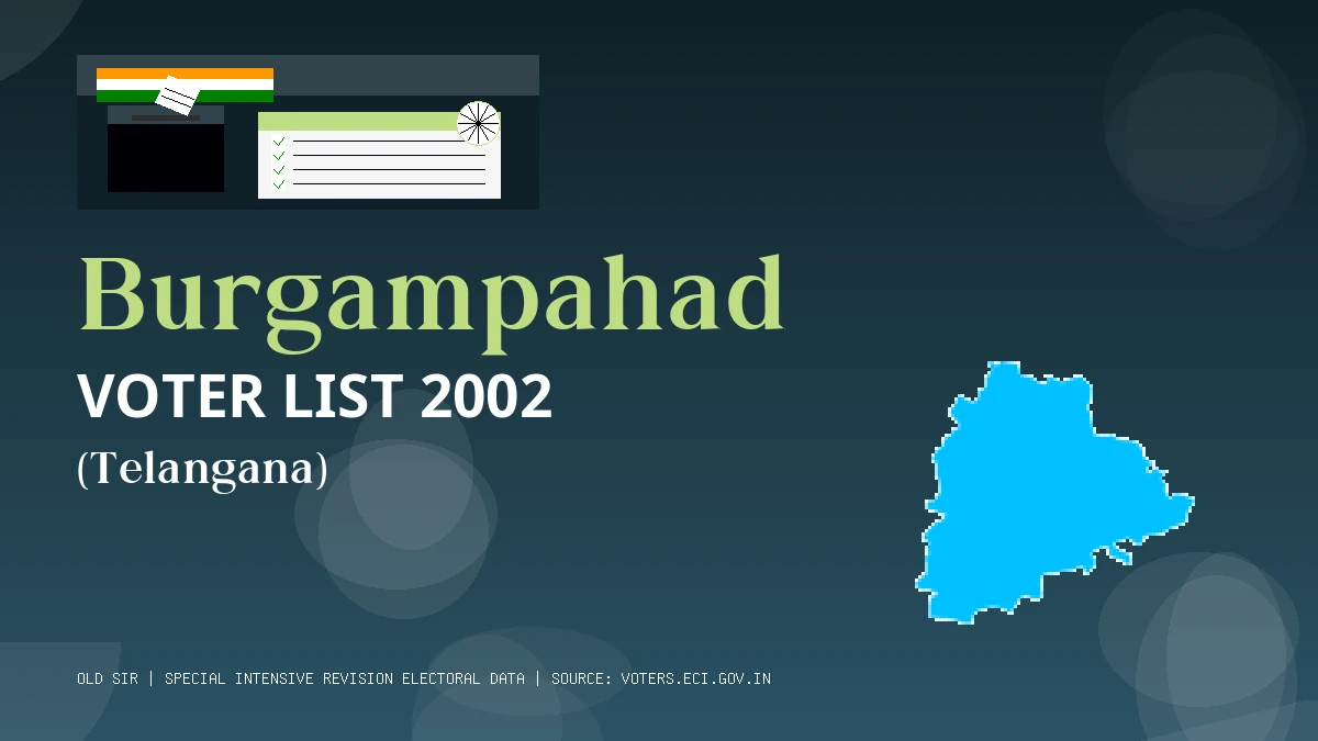 Burgampahad Voter List 2002 PDF Download Telangana