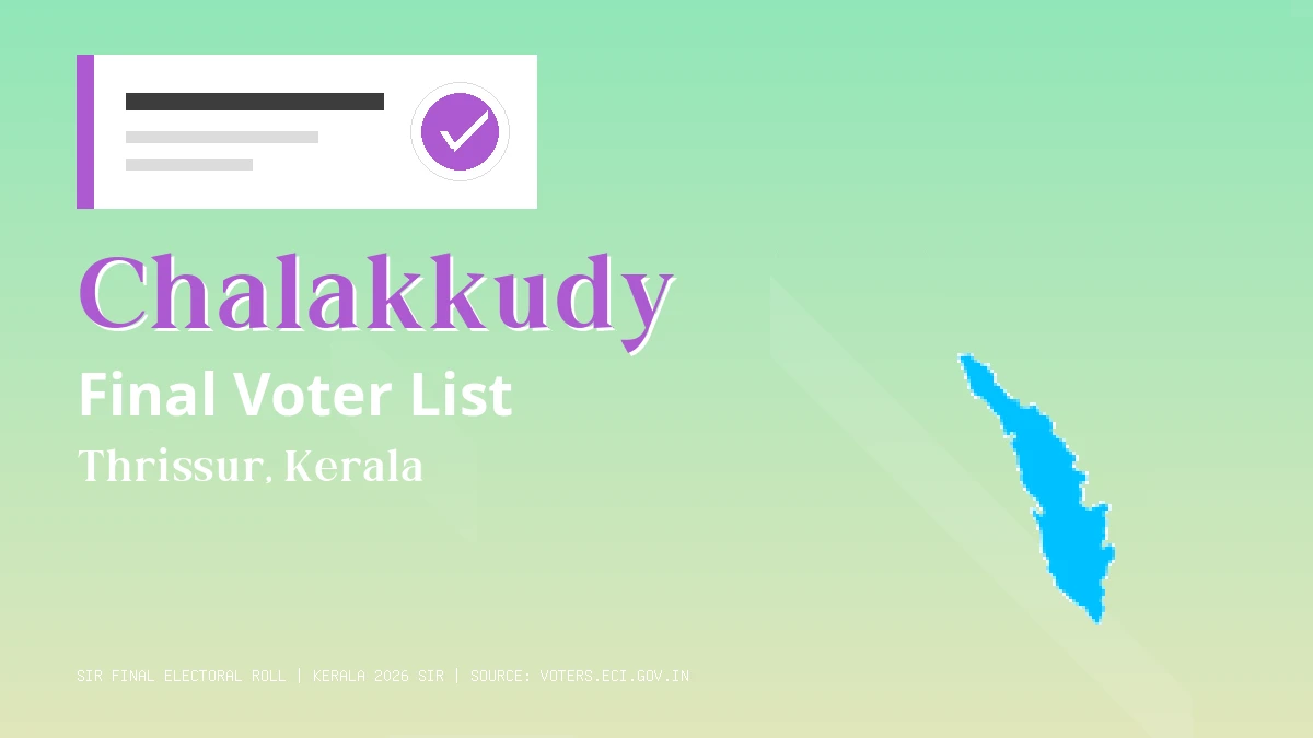 Chalakkudy Final Voter List Kerala