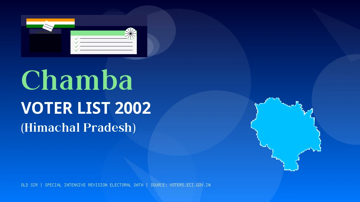 Chamba Voter List 2002 PDF Download Himachal Pradesh