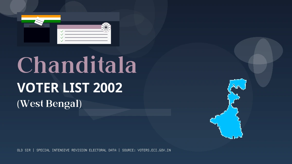 Chanditala Voter List 2002 PDF Download West Bengal