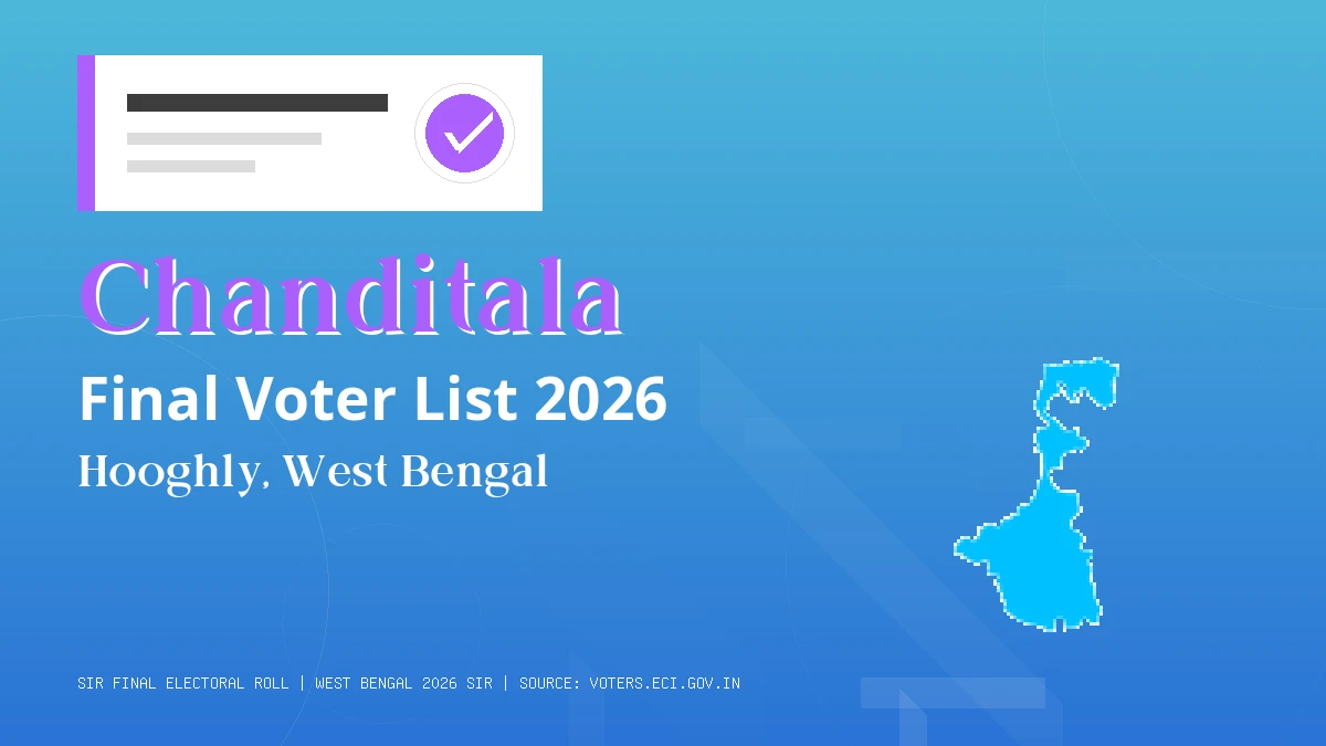 Chanditala Final Voter List 2026 West Bengal