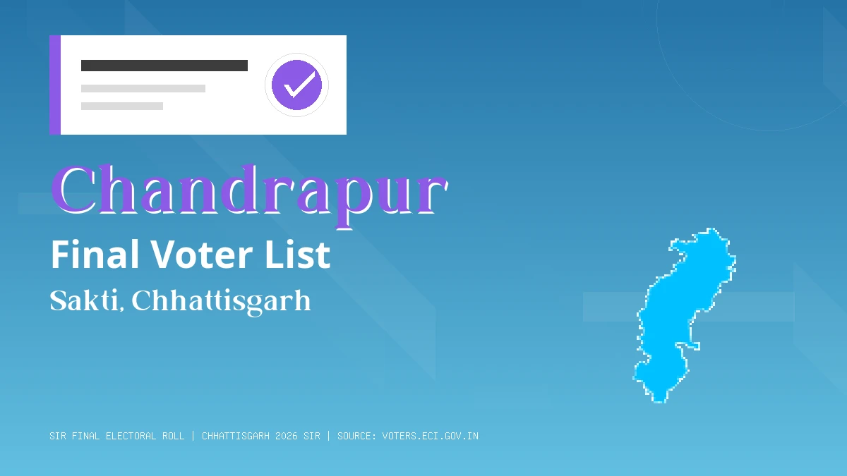 Chandrapur Final Voter List Chhattisgarh