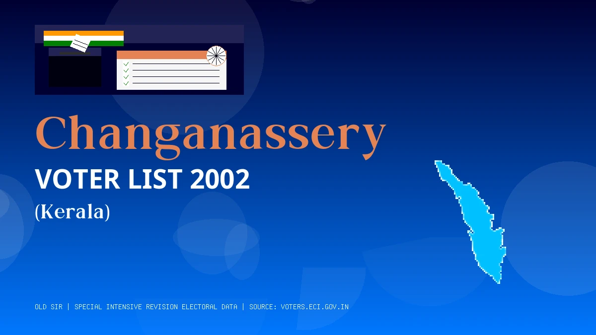 Changanassery Voter List 2002 PDF Download Kerala