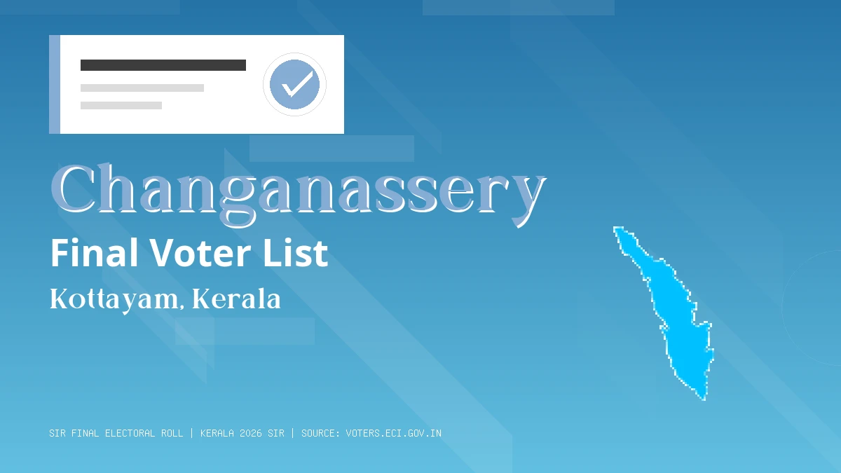 Changanassery Final Voter List Kerala