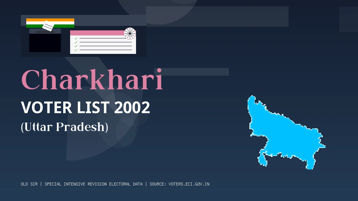 Charkhari Voter List 2002 PDF Download Uttar Pradesh