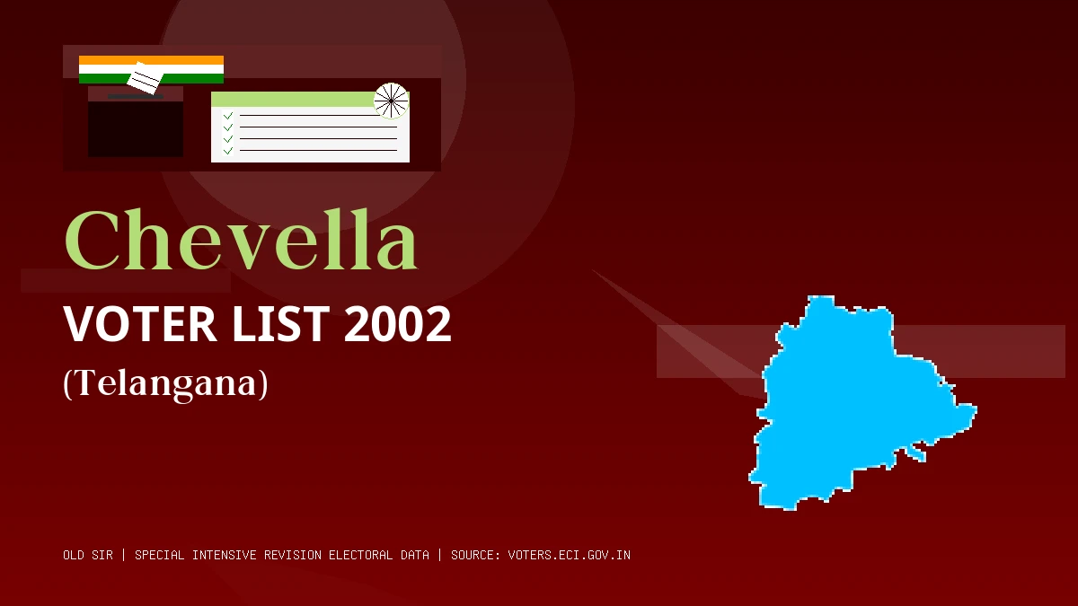 Chevella Voter List 2002 PDF Download Telangana