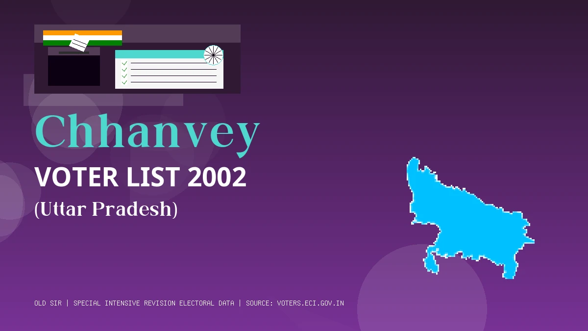 Chhanvey Voter List 2002 PDF Download Uttar Pradesh