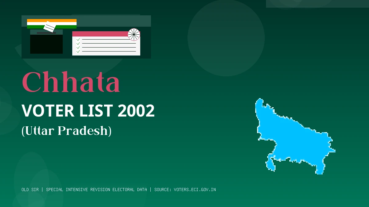 Chhata Voter List 2002 PDF Download Uttar Pradesh