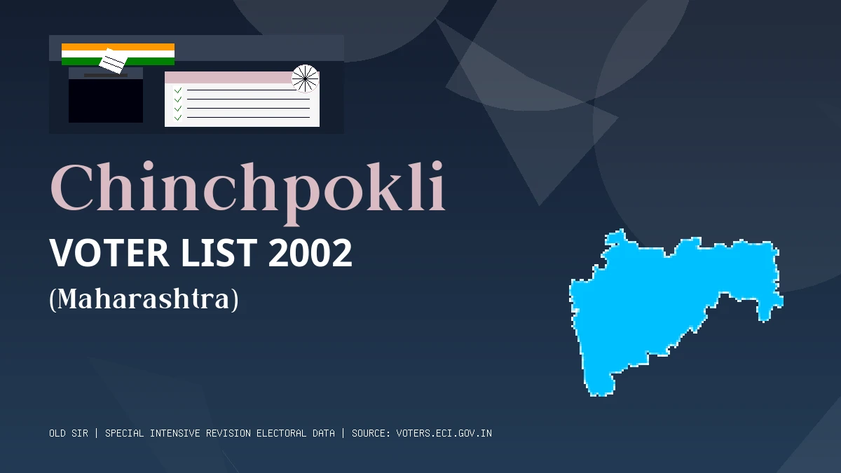 Chinchpokli Voter List 2002 PDF Download Maharashtra