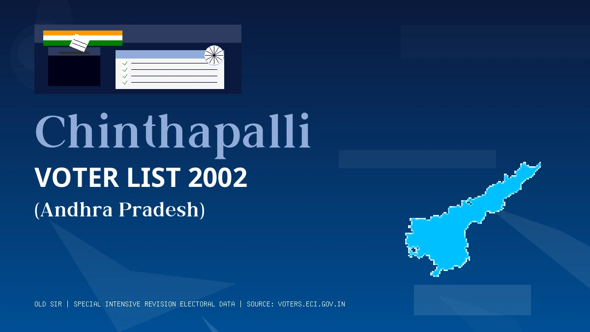 Chinthapalli Voter List 2002 PDF Download Andhra Pradesh