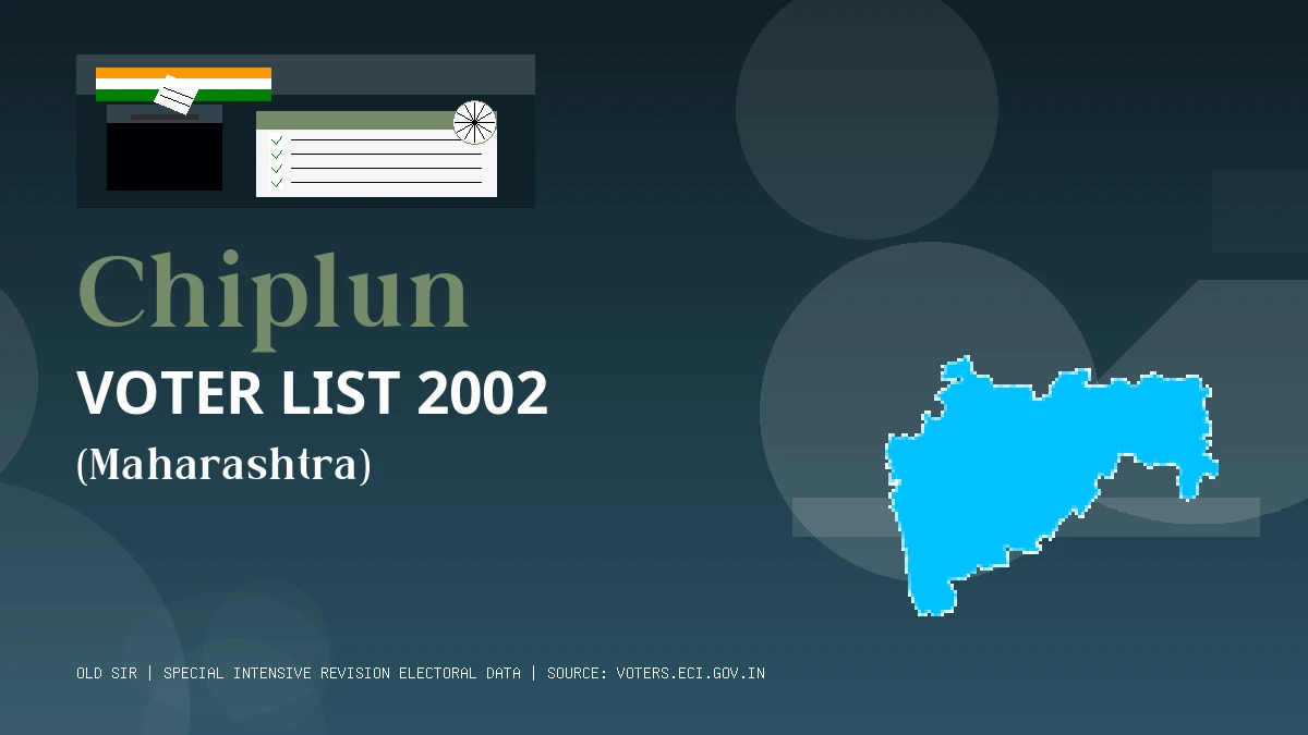 Chiplun Voter List 2002 PDF Download Maharashtra
