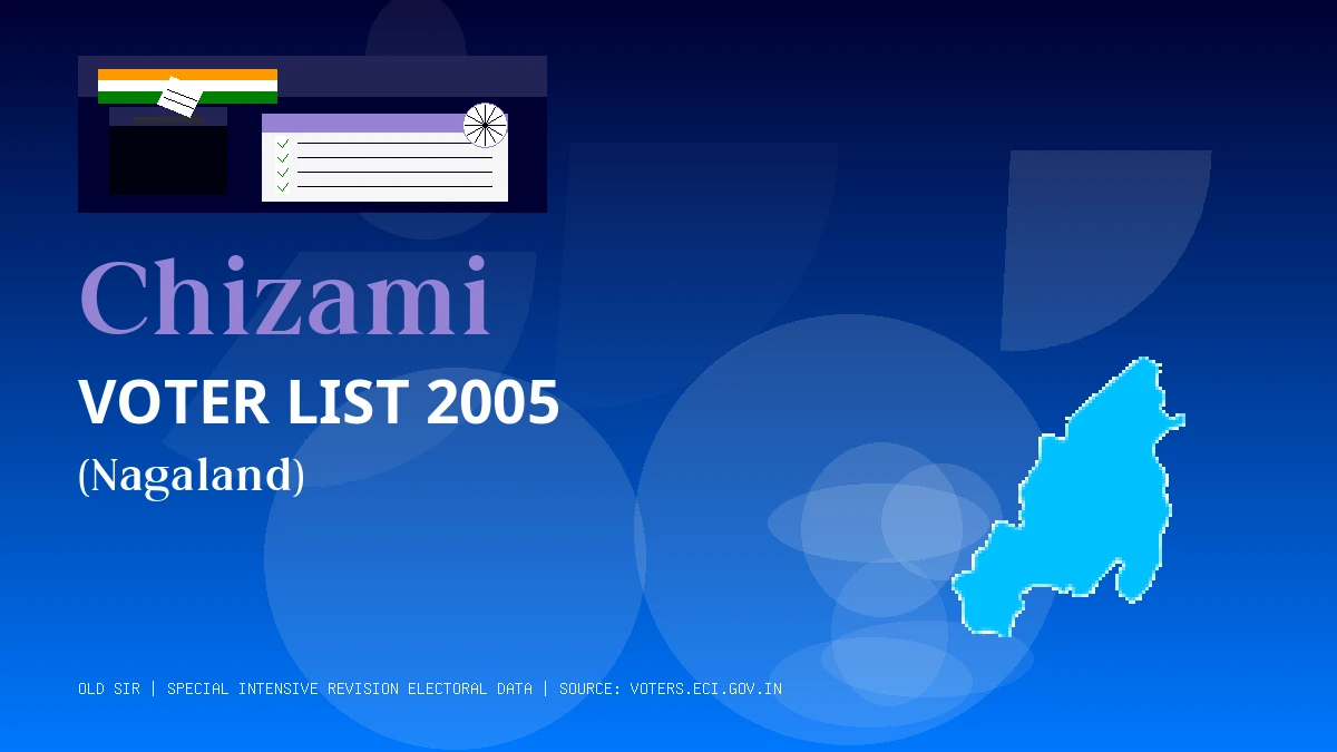 Chizami Voter List 2005 PDF Download Nagaland
