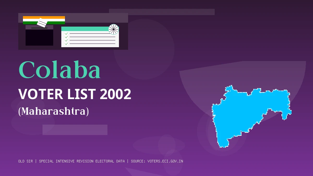 Colaba Voter List 2002 PDF Download Maharashtra