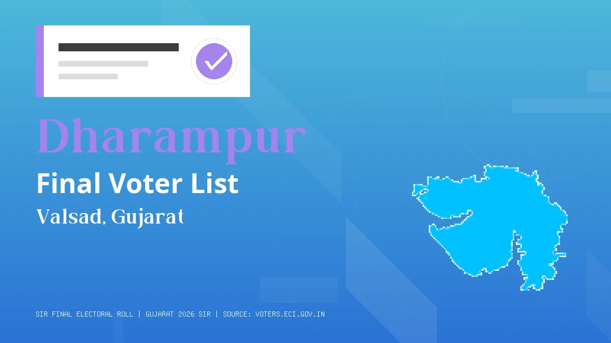 Dharampur Final Voter List Gujarat