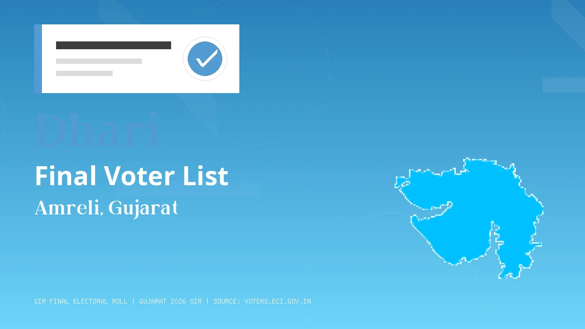 Dhari Final Voter List Gujarat