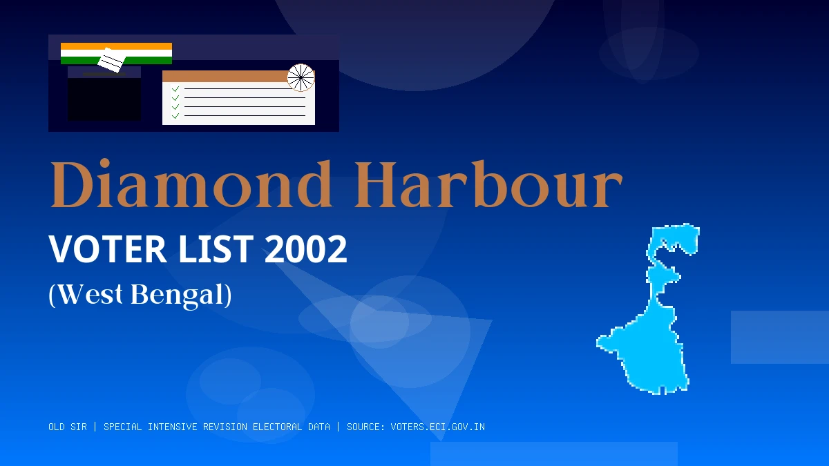 Diamond Harbour Voter List 2002 PDF Download West Bengal