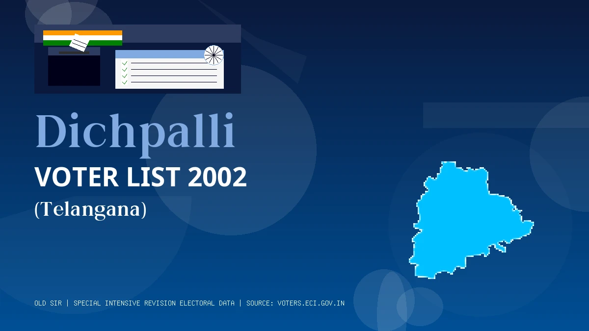 Dichpalli Voter List 2002 PDF Download Telangana