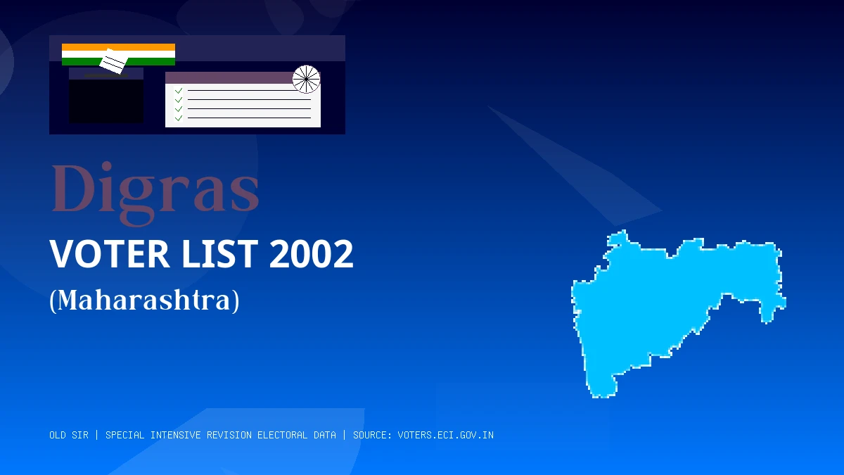 Digras Voter List 2002 PDF Download Maharashtra